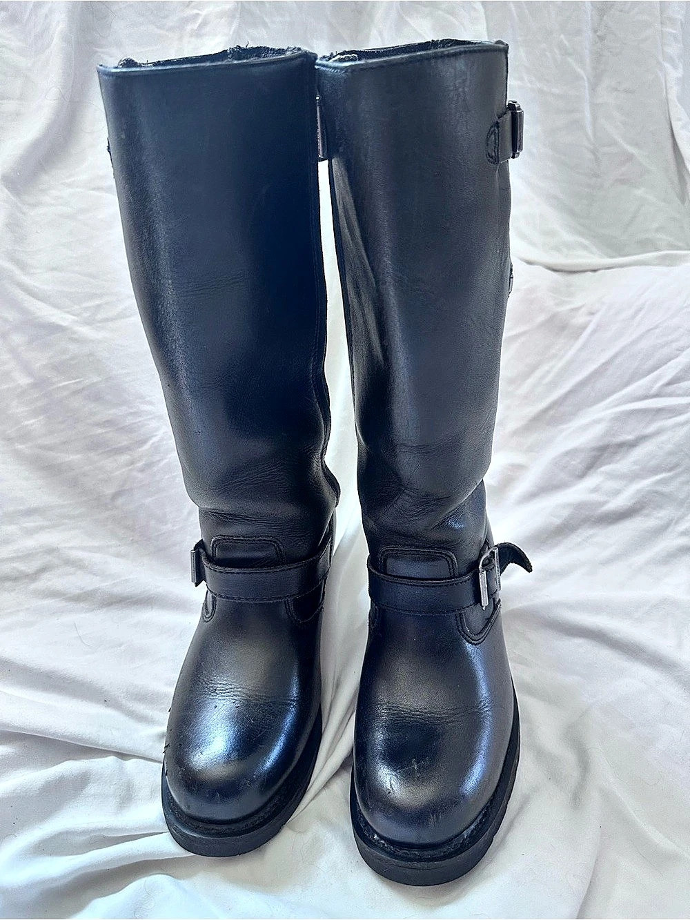 Harley-Davidson Tall Black Leather Harness Riding Boots | Women's Size 8 
Stock